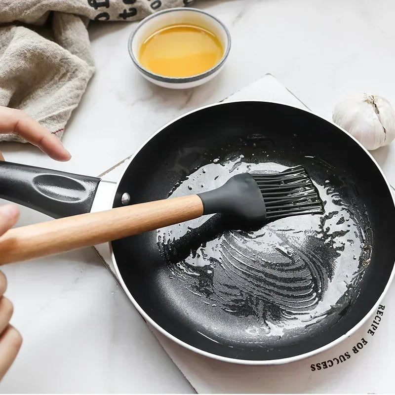 Kit de Utensílios de Cozinha de Silicone com 12 Peças